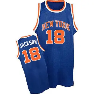 Men's Phil Jackson New York Knicks Royal Blue Throwback Jersey - Authentic