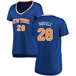 Women's Guerschon Yabusele New York Knicks Blue Jersey - Icon Edition - Fast Break