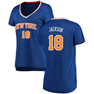 Women's Phil Jackson New York Knicks Blue Jersey - Icon Edition - Fast Break