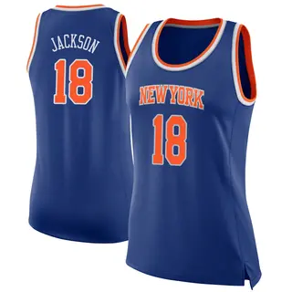 Women's Phil Jackson New York Knicks Blue Jersey - Icon Edition - Swingman