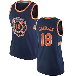 Women's Phil Jackson New York Knicks Navy Blue Jersey - City Edition - Authentic
