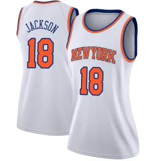 Women's Phil Jackson New York Knicks White Jersey - Association Edition - Swingman