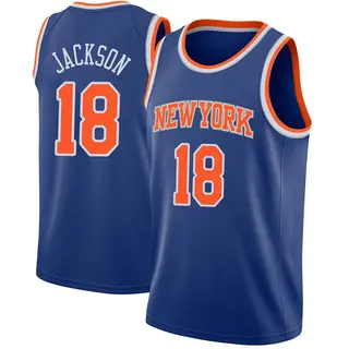 Youth Phil Jackson New York Knicks Blue Jersey - Icon Edition - Swingman